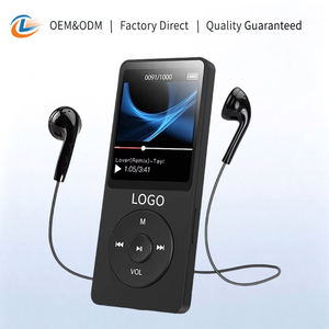 Reproductor MP3 de Metal Negro al por Mayor con Sonido HiFi sin Pérdidas y Espectro Dinámico para Deportes, Regalo para Estudiantes, Logotipo Personalizado - Product Image 1