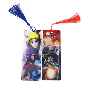 Custom Size Anime Cartoon Animal lenticular Printing Bookmark Plastic 3D Lenticular Bookmark For Books