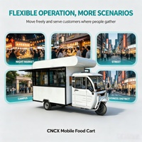 Remorque de chariot alimentaire électrique, camion de restauration mobile équipé d'un système de cuisine à vendre pour les entreprises de restauration de rue et de traiteur