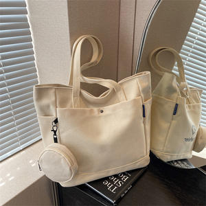 Wholesale <b>Canvas</b> Messenger <b>Bag</b> Custom Logo Printing Shoulder Tote <b>Bag</b> for Business Corporate Gift Promotional - Product Image 3