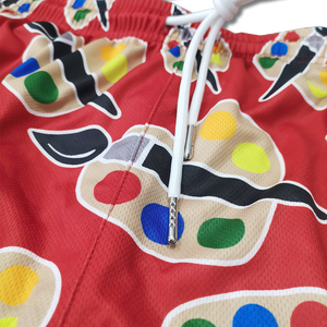 Pantalones cortos de baloncesto para jóvenes con estampado de sublimación de diseño personalizado - Product Image 5