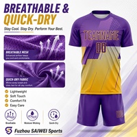 Uniforme de Fútbol Personalizado con Nombre del Club, Transpirable y que Absorbe la Humedad