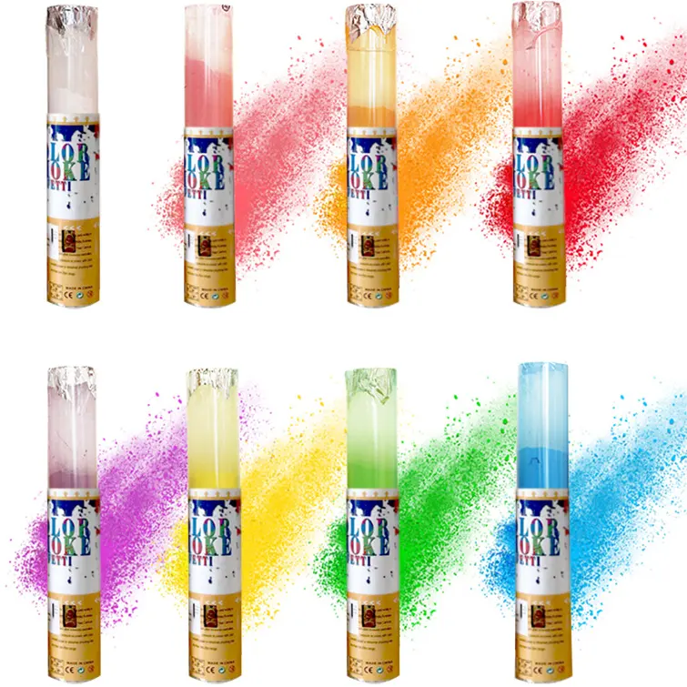 Holi Powder Shooter-suministros de fiesta, Cannon de confeti Popper para Celebración de fiesta, gran oferta