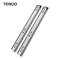Glissières de tiroir à montage latéral YENUO, rails à roulement à billes robustes à extension complète de 12 à 40 pouces, 1 paire pour cuisine et chambre