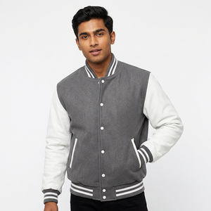 OEM Manufacturer Custom Embroidery <b>Men</b> College Custom <b>Baseball</b> Bomber Letterman CollegeBaseballjacket <b>for</b> <b>men</b> - Product Image 1