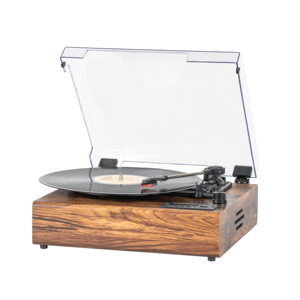 Meilleure vente : tourne-<span class=keywords><strong>disque</strong></span> vintage en bois 3 vitesses avec Bluetooth, encodage USB/TF et fonction d'enregistrement MP3 - Product Image 1