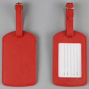 Großhandel Reise Soft Faux Gepäck anhänger Bulk Wasserdichter Gepäck anhänger Etiqueta De Equipajes Benutzer definierter Druck PU Leder Gepäck anhänger - Product Image 5