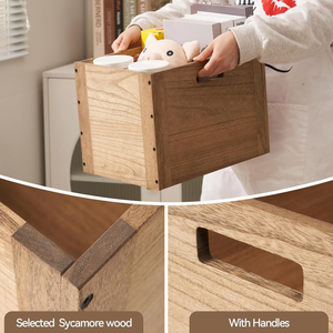 <span class=keywords><strong>Cube</strong></span> de rangement en <span class=keywords><strong>bois</strong></span> <span class=keywords><strong>empilable</strong></span> Panier Bacs Organisateur pour la maison Livres Vêtements - Product Image 2