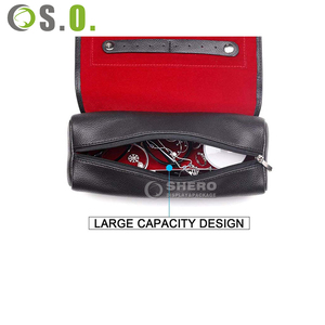Premium PU Jewellery Organizer Roll With Zipper Pocket Custom Embossed Pattern Factory Direct Supply For Retail Jewelers - Product Image 6