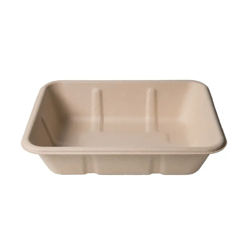 Factory Supply PFAS Free Disposable Food Packaging Biodegradable Carry Out Food Containers