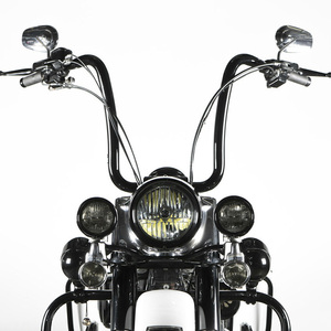 Tay Lái 25mm 18inch Softail Springer Softail Dyna siêu rộng lướt thấp Rider Bad Boy Night Train CVO đường phố Bob fatbob xử lý - Product Image 3