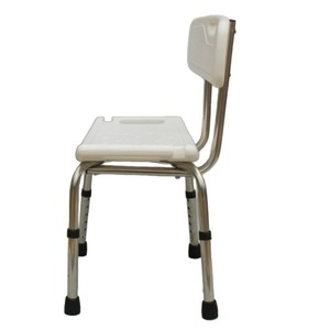 Chaise de douche volante avec dossier en acier inoxydable antidérapante pour personnes âgées, siège de bain pour personnes handicapées - Product Image 4