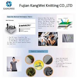 Dryfit Quần Áo Thể Thao Vải <span class=keywords><strong>Polyester</strong></span> Thoáng Khí Áo Thun Vải Cho Đồng Phục Đội - Product Image 4