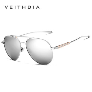 Veithdia Men Metal Sunglasses TAC Lens UV400 Anti Glare Driving Sun Protection - Product Image 3