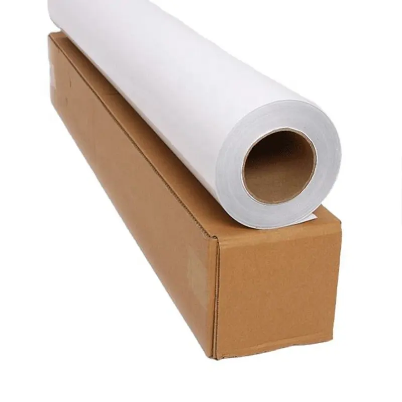 Glossy Matt trắng sinh thái dung môi in ấn PVC CuộN 1.27m 100micron 140gsm PVC có thể in tự dính có thể tháo rời Vinyl CuộN