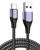1M 2M 3M Nylon tressé charge rapide Usb Type C câble 3A 5A 60W USB C pour Macbook Samsung câble de données câble Micro Usb