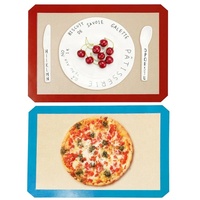 Alibaba meilleures ventes 40% plus épais écologique de qualité alimentaire personnalisé cuisine ustensiles de cuisson antiadhésif Silicone tapis de cuisson Carton