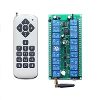 Télécommande personnalisée à 16 touches avec contrôleur de relais intelligent Émetteur et récepteur RF multicanaux pour usage domestique Personnalisable