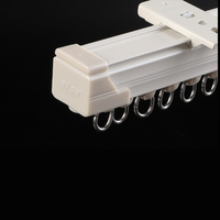 Tringles à rideaux et rails en aluminium robuste, modernes et silencieux, faciles à installer, rails métalliques durables, accessoires pour rideaux
