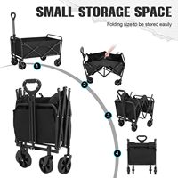Chariots pliables robustes pour la plage, le camping, le jardin, les sports et les courses