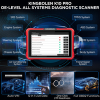 Nuevo Escáner Bidireccional KINGBOLEN K10 PRO, Codificación ECU de Sistemas Completos, Prueba Activa, Escáner Automotriz Profesional, 34 Funciones de Reinicio