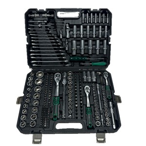 Auto Repair Tool Kit 220 Pc 1/2 In Socket Wrench Set Crv Steel Mechanical Repair - Product Image 2