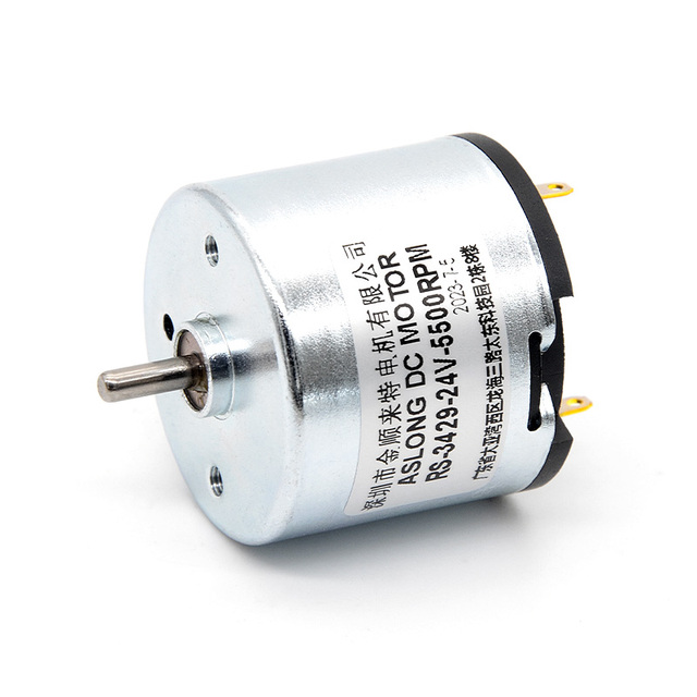 RS-3429 Mini 12V DC Gear Motors Low Noise Carbon Brush High Torque Long-Life Motor 24V DC Motor Gear Box Permanent Magnet