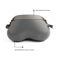 Étui à lunettes portable en silicone écologique avec fermeture éclair, couleur et logo personnalisables, pochette pour lunettes