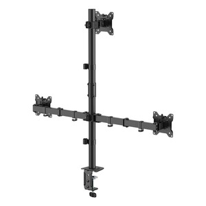<span class=keywords><strong>Support</strong></span> de bureau réglable pour trois moniteurs LDT110-C034, fixation par pince, pour 3 <span class=keywords><strong>écran</strong></span>s de 17 à 32 pouces, poteau en acier, <span class=keywords><strong>support</strong></span> VESA - Product Image 5