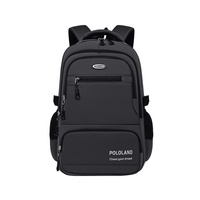 Nouveau sac à dos de loisirs uni, grande capacité, sac d'école, résistant à l'usure, imperméable, sac pour ordinateur