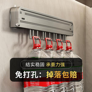 Support mural multifonction pour couteaux, gris anthracite, avec étagères à épices pour usage domestique - Product Image 5