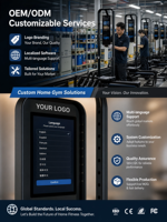 Machine de fitness multi-stations à résistance numérique professionnelle, équipement de gym à domicile AI avec écran tactile HD 21 pouces et structure en acier
