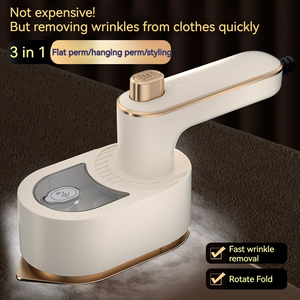 Défroisseur Vapeur Portable 3-en-1 pour la Maison et les Voyages, Fer à Repasser Électrique Pliable à Main pour Vêtements, Utilisation Horizontale ou Verticale - Product Image 4