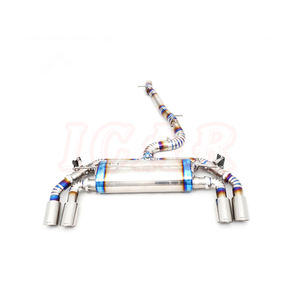 <span class=keywords><strong>Audi</strong></span> <span class=keywords><strong>TT</strong></span> MK2 2.0T Tuyau d'échappement 101 à bord roulé biseauté, tambour simple, double valve, quatre sorties, tuyau d'échappement en acier inoxydable pour la mi-queue - Product Image 3