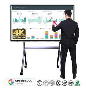 Pizarra Interactiva de 65, 75, 85, 86 y 98 Pulgadas con Pizarra Blanca Integrada para Aula, Pizarra Inteligente, Panel Plano Interactivo - Product Image 1