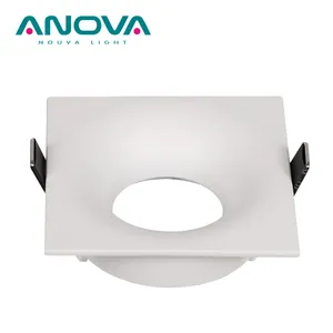 Alüminyum alaşımlı kare Downlight konut GU10 Spot aydınlatma armatürü gömme LED aşağı ışık uydurma