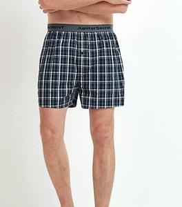 Bóxer <span class=keywords><strong>de</strong></span> algodón 100% para hombre, ropa interior masculina holgada y cómoda, pantalones cortos tejidos, 6 unidades - Product Image 2