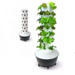 Hydroponic growing system aeroponic rotating tower for leafy vegetable growing Commercial farming equipment growing aeroponic