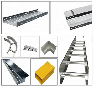 Vente en gros d'échelle certifiée CE robuste Plateaux de câbles en acier galvanisé à chaud Échelle Perforée Fabricant - Product Image 3
