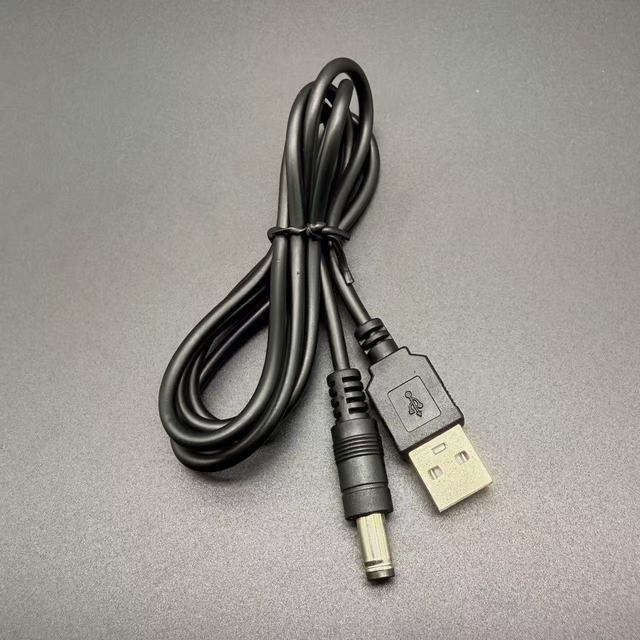 50CM 80CM 100CM USB-A to DC5.5*2.1 Power Cord Charging Line Router Audio LED Data Cable
