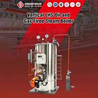 Générateur de vapeur vertical LHS au gaz et au mazout, production de vapeur de 0,7 tonne/h, 0,7 Mpa, personnalisable, économique, sûr et fiable, machine à vapeur industrielle