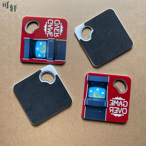 Werbeartikel: Personalisierter, multifunktionaler, UV-bedruckter quadratischer PVC-Untersetzer mit Flaschenöffner - Product Image 5