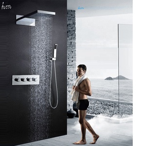 Moderne 3 fonction <span class=keywords><strong>cascade</strong></span> et ensemble de douche de pluie de douche avec douche à haut débit inverseur - Product Image 3