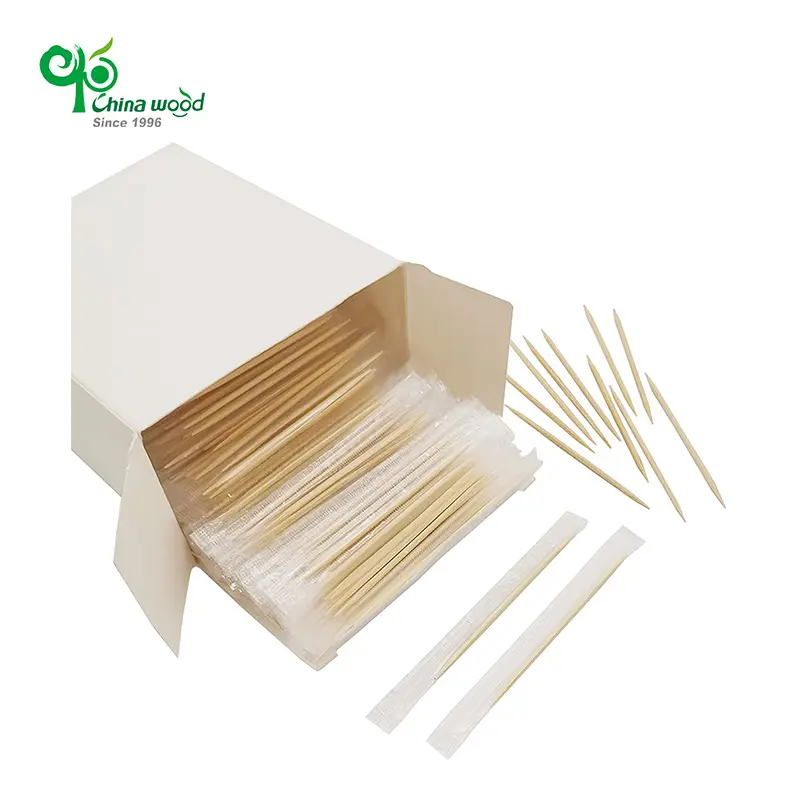 Yada पर्यावरण के अनुकूल बांस दंर्तखोदनी 1.9*63mm एकल बिंदु Toothpicks खाद्य Toothpicks