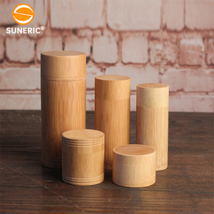 Nuevos mini tarros de bambú originales a prueba de humedad para té para Matcha en polvo tarro de té personalizado portátil con tapa - Product Image 6