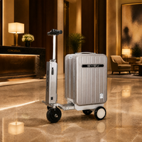 Valise à roulettes en aluminium pour les voyages d'exposition, les déplacements professionnels et les longs trajets