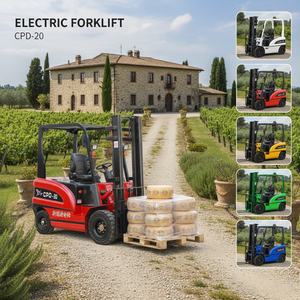 Forklift Elektrik Ergonomis 2 Ton CPD-20 Baterai Asam Timbal Angkat 3m Ban Padat Kabin Nyaman Solusi Hemat Biaya - Product Image 1