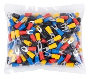 Terminaux de câblage de type SVS, fourches à sertir, en cuivre, soudés sous pression, étamés, isolés en PVC - Product Image 5