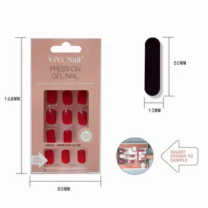Press on nails 2021 press on nail set press on nails with adhesive tab