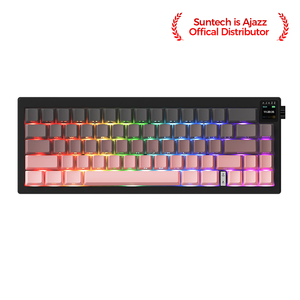 Ak650 Switch (side-printed Black-<b>pink</b> Gradient) Tri-mode W/ Oled Display Rgb Diy <b>Mechanical</b> <b>Keyboard</b> Ak650 Switch ( - Product Image 3